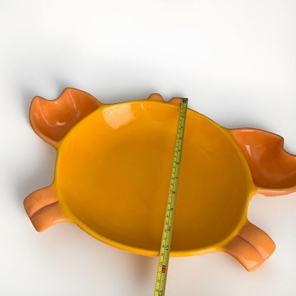 2005 Target Home Crab Large Serving Dish Vintage Platter Bowl Dip Orange Beach - Picture 11 of 16